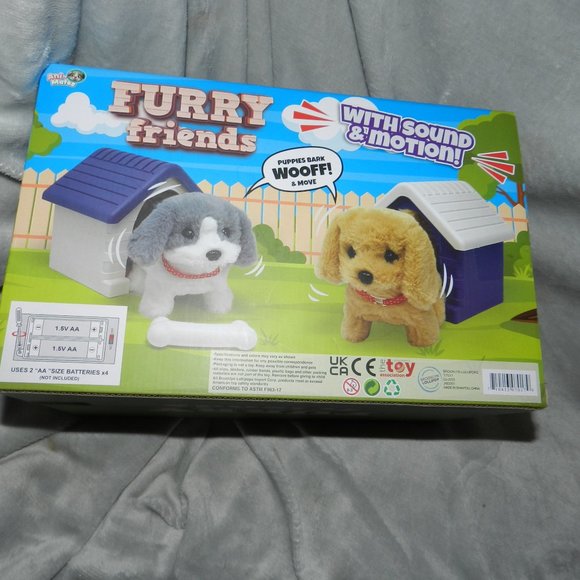 Furry Friends🐶 Interactive Puppy &🦴Bone & Dog 🏚️ House playset🆕 SHIPS😮⚡🚚 - Picture 12 of 16
